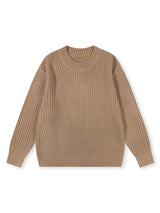 Maglione girocollo a coste