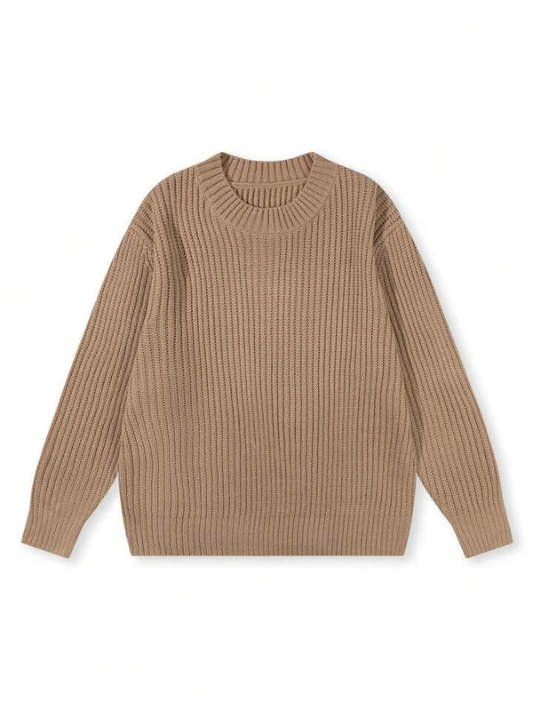Maglione girocollo a coste