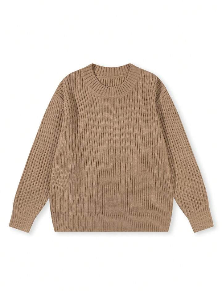 Maglione girocollo a coste